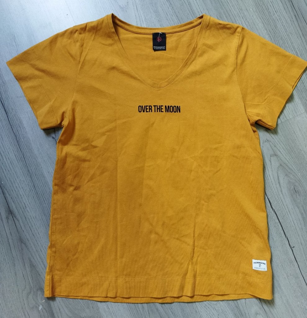 Penn & Ink Shirt Okergeel Maat M, Kleding | Dames, Maat 38/40 (M), Penn & Ink, Geel, Ophalen of Verzenden