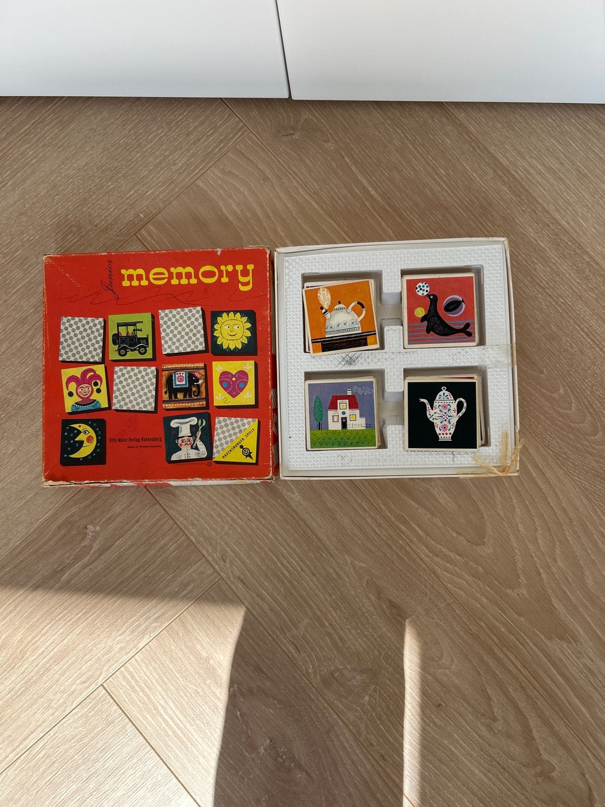 Vintage Junior Memory spel van Otto Maier Verlag Ravensburg, Een of twee spelers, Ophalen of Verzenden, Gebruikt