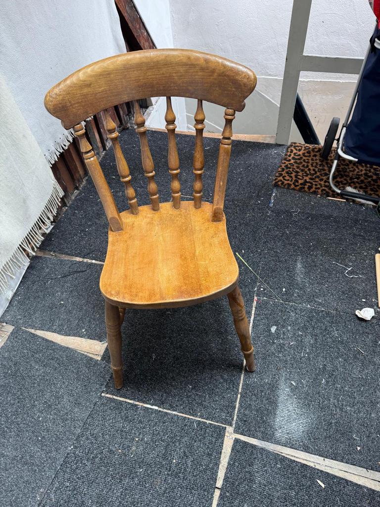 Antieke engelse houten stoel - 2 stuks, Ophalen