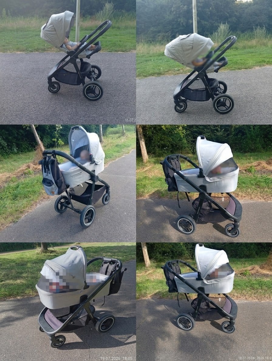Veelzijdige 2-in-1 Kinderkraft kinderwagen - Grijs, Ophalen of Verzenden, Zo goed als nieuw, Kinderwagen, Overige merken