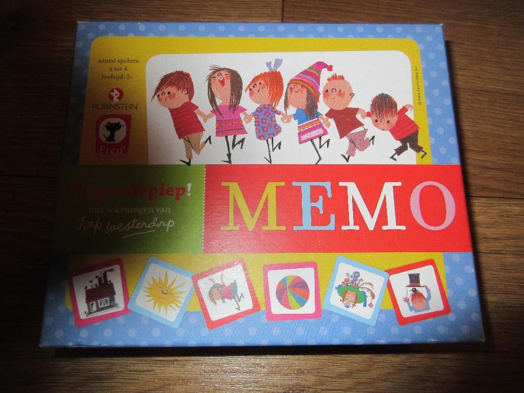 Memory spel " Fieperdepiep "van Fiep Westendorp, Drie of vier spelers, Ophalen of Verzenden, Zo goed als nieuw