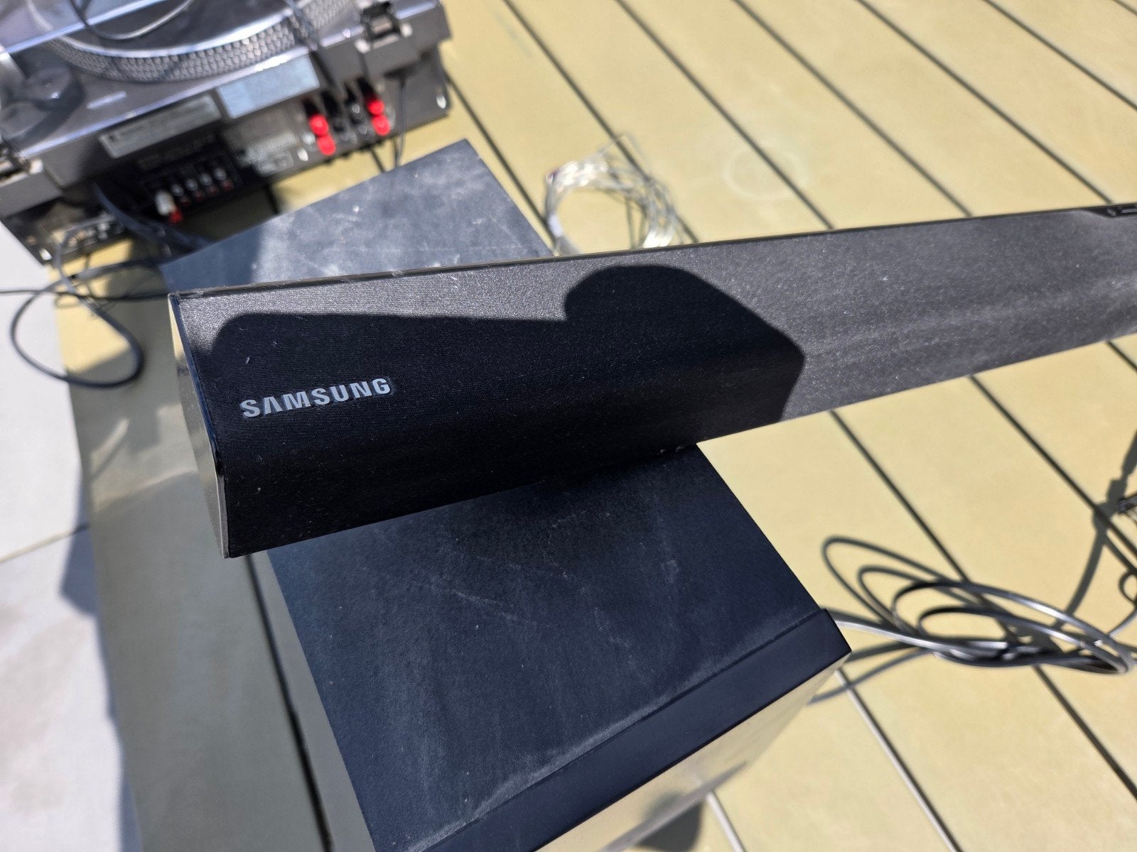 Samsung Soundbar met Subwoofer, Ophalen, Met externe subwoofer, Zo goed als nieuw