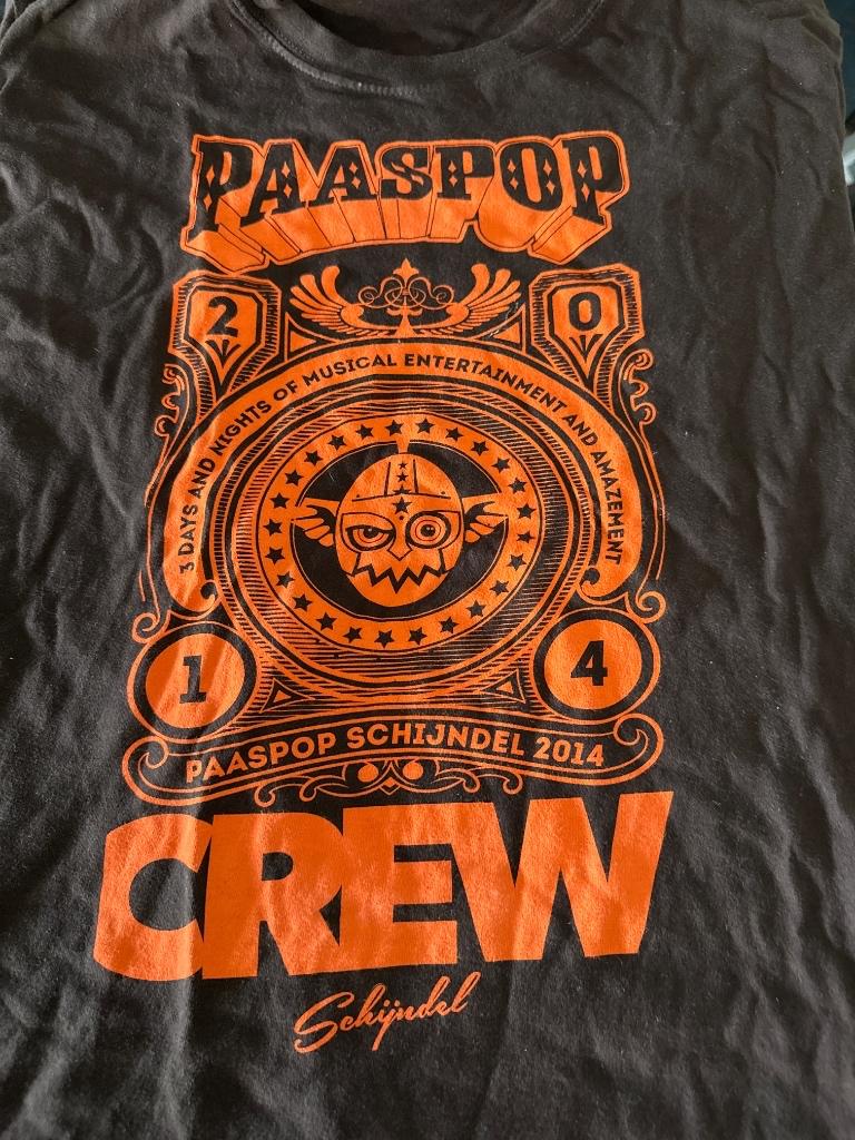 Paaspop 2014 Crew T-shirt - Bruin/Oranje Maat M, Ophalen of Verzenden, Nieuw
