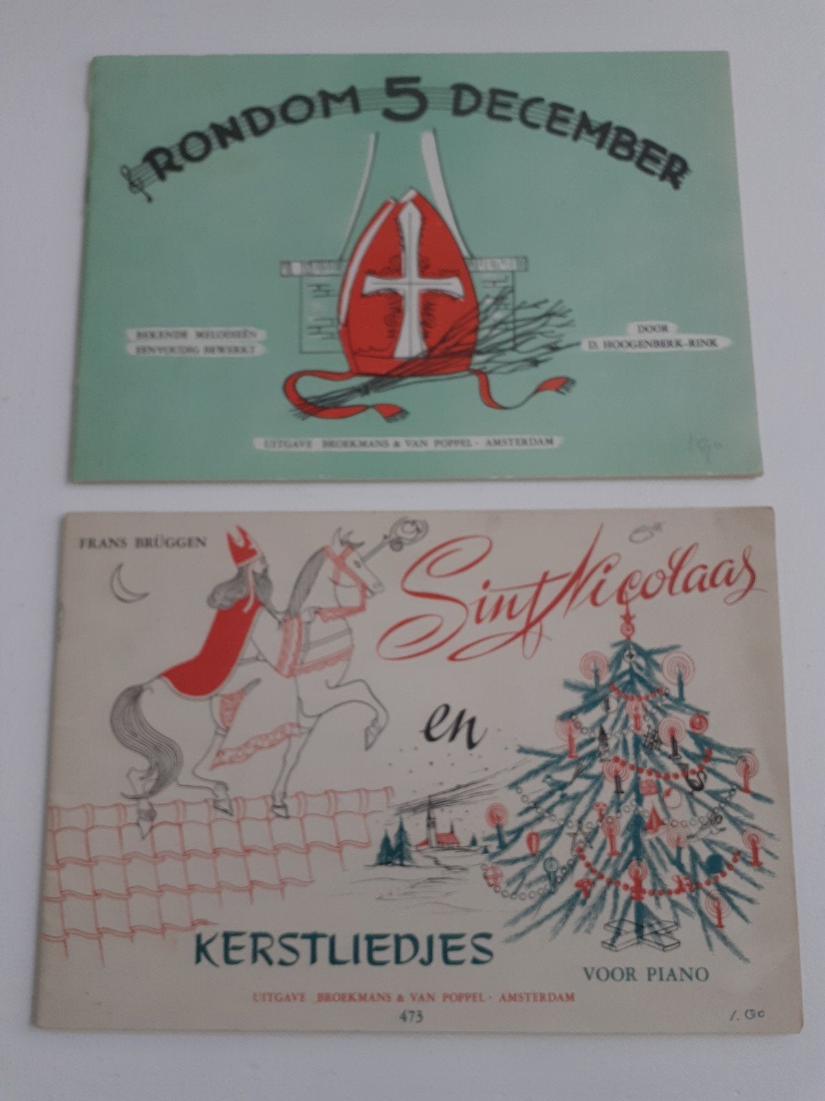 Sinterklaas- en Kerstliedjes Boekjes voor Piano, Ophalen of Verzenden, Gebruikt, Piano