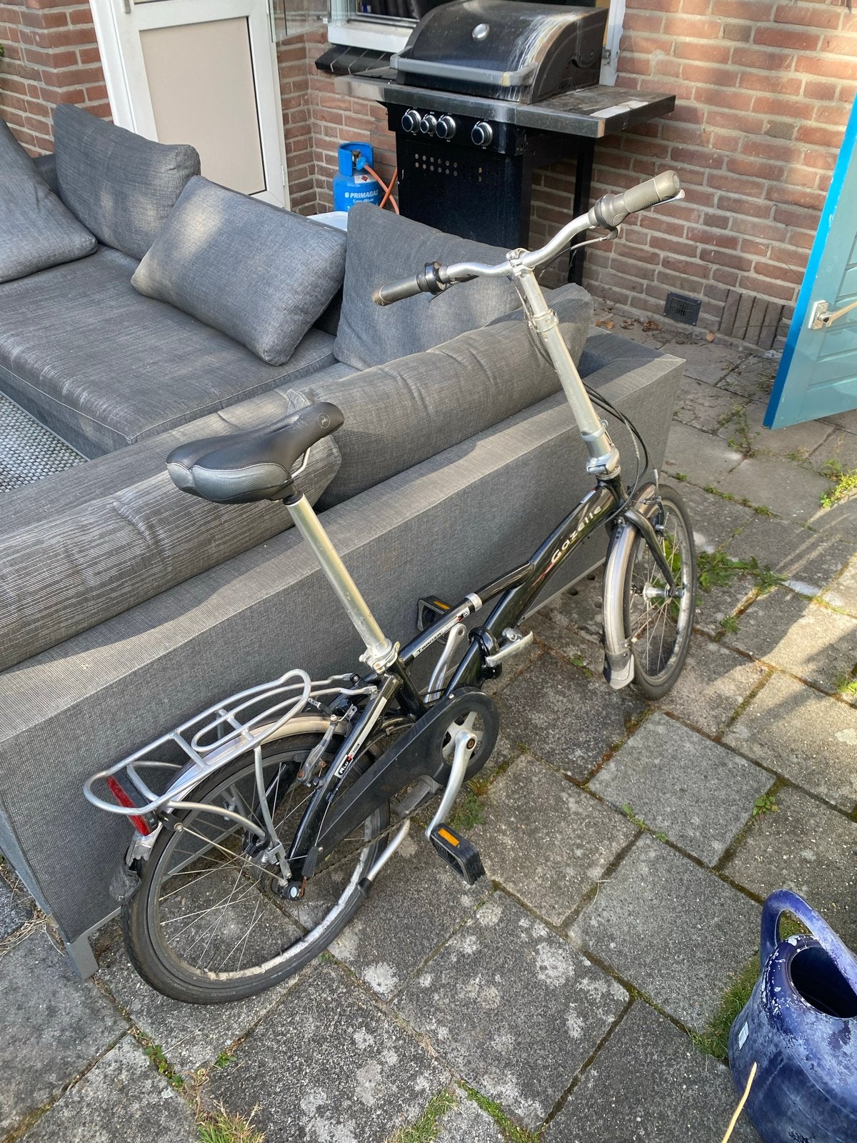 Gazelle Tranza Pure vouwfiets - opvouwen stroef, Ophalen, 20 inch of meer, Gebruikt, Totaal opvouwbaar