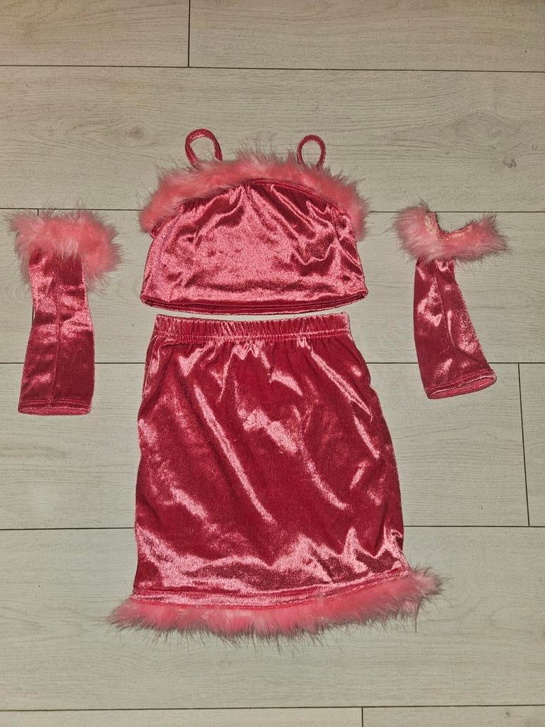 Barbie outfit meisje 8/9 jaar, Ophalen, Gebruikt, 134 t/m 140, Meisje
