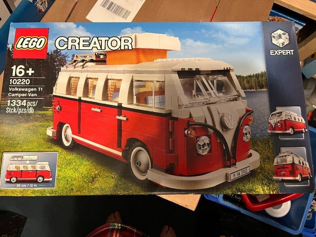 LEGO 10220 Volkswagen T1 Kampeerbus, Kinderen en Baby's, Speelgoed | Duplo en Lego, Lego, Nieuw, Ophalen of Verzenden, Compleet