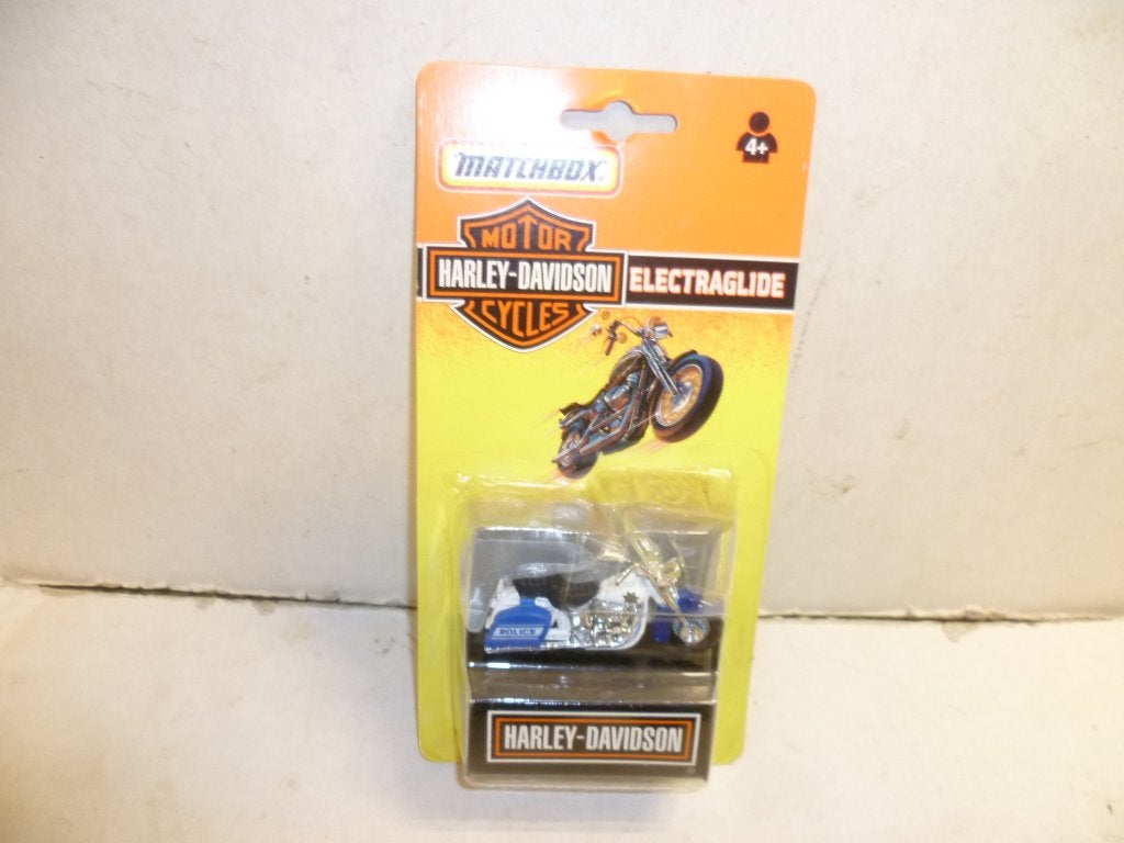 Matchbox 1992 Harley Davidson Electraglide Police motor 7cm, Ophalen of Verzenden, Nieuw, Motor
