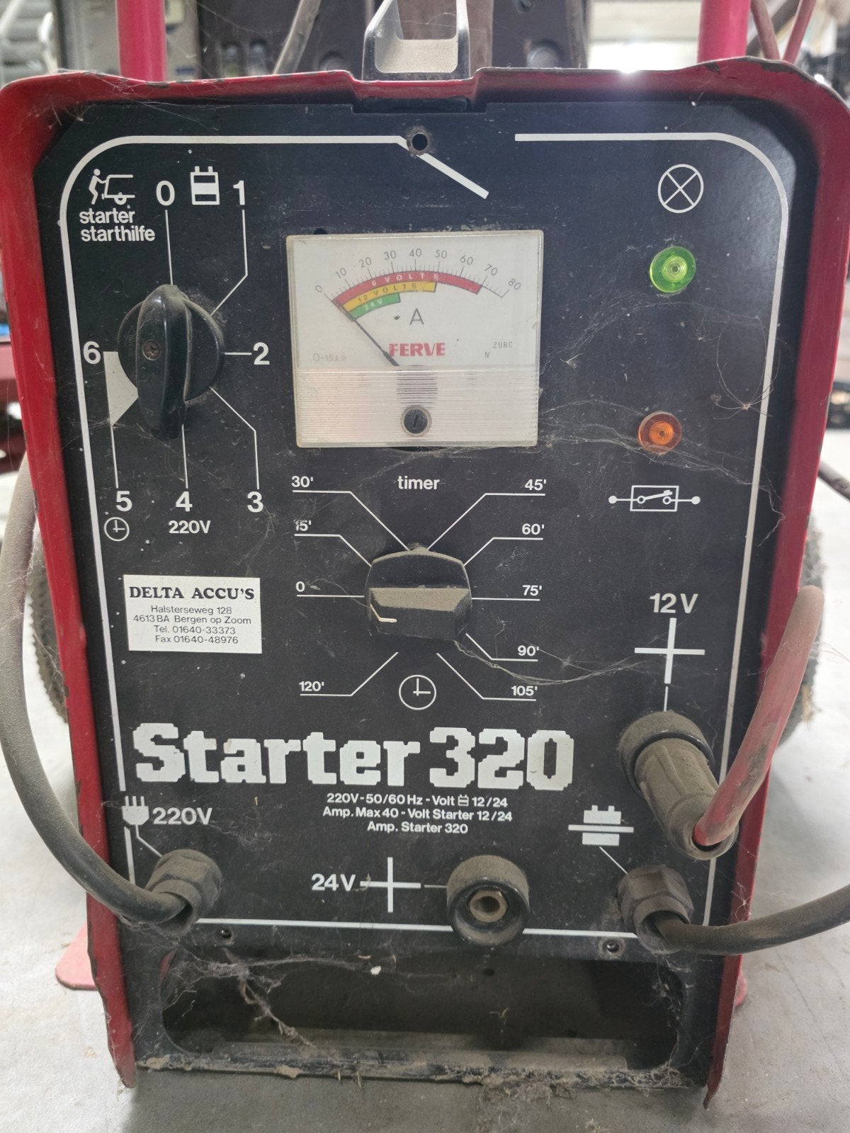 FERVE Starter 320 Acculader met startbooster met Kar, Ophalen
