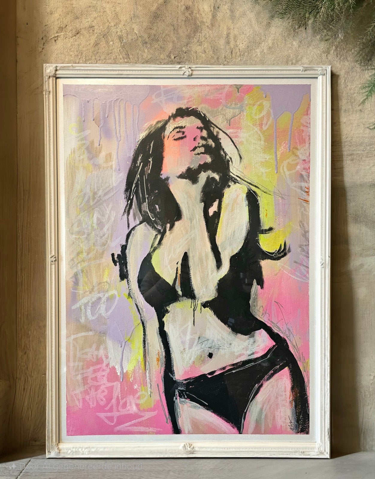 schilderij vrouw, Ophalen