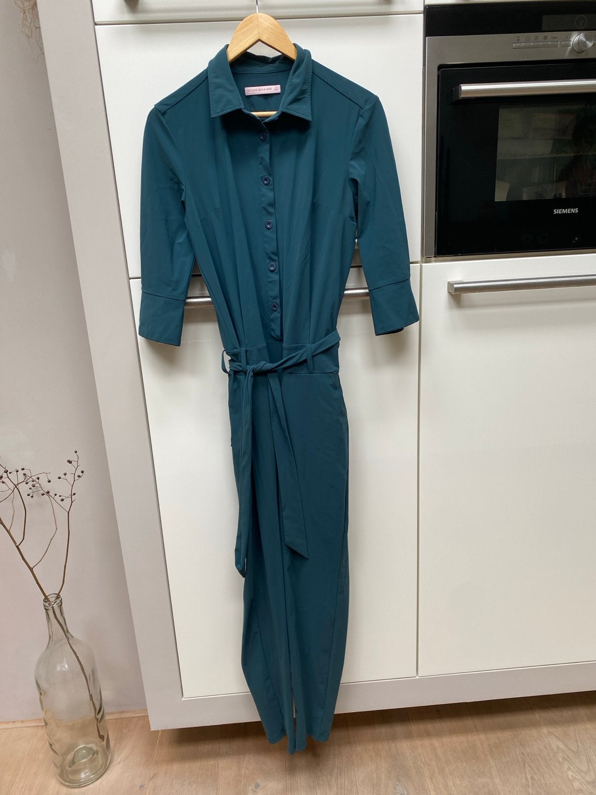 Studio Anneloes Jumpsuit - Donkergroen - Maat M, Ophalen of Verzenden, Zo goed als nieuw, Maat 38/40 (M), Groen