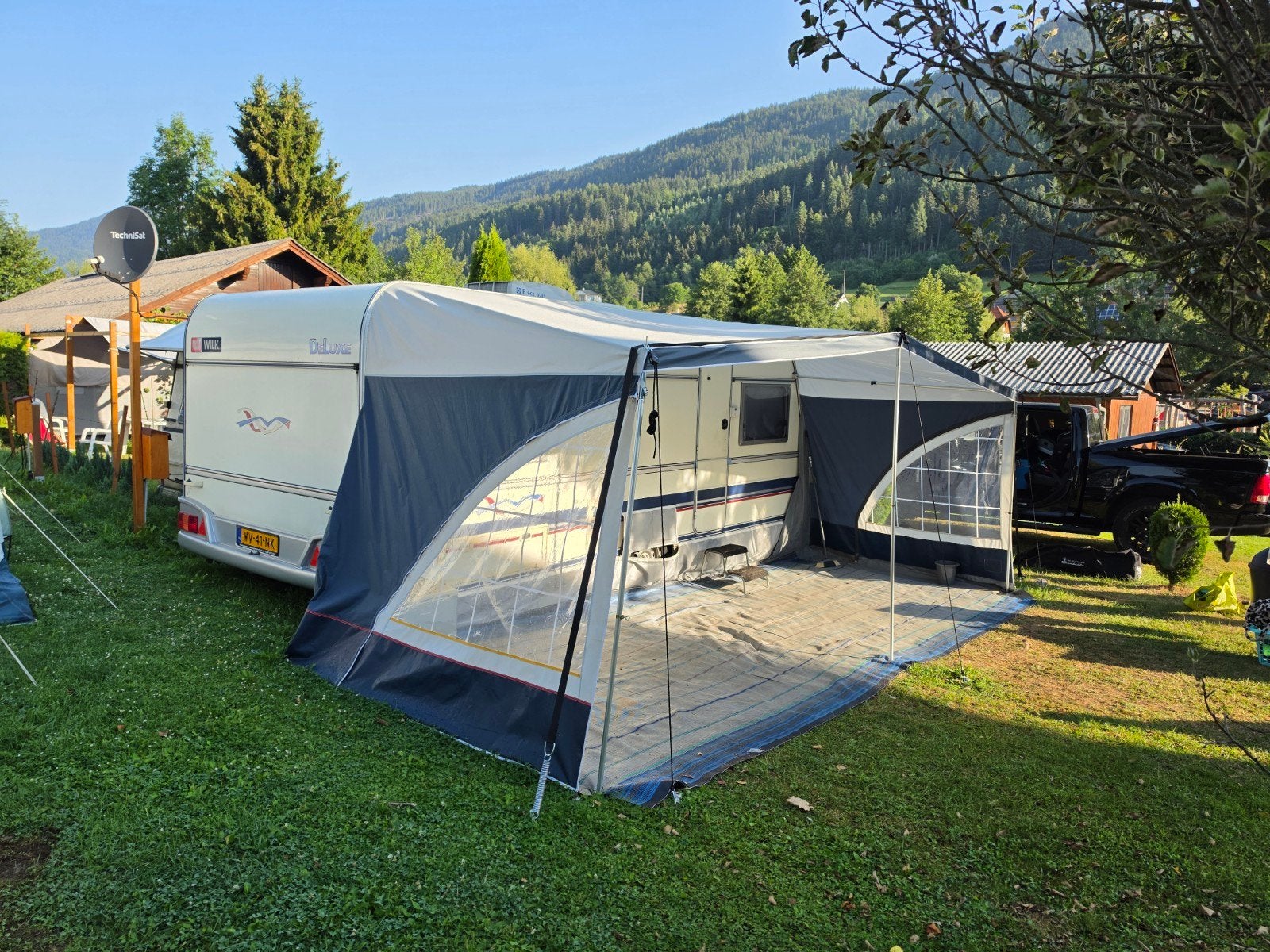 Wilk 541S Airco / Mover / Voortent / Luifel, Caravans en Kamperen, Caravans, Rondzit, Airco, Particulier, Wilk
