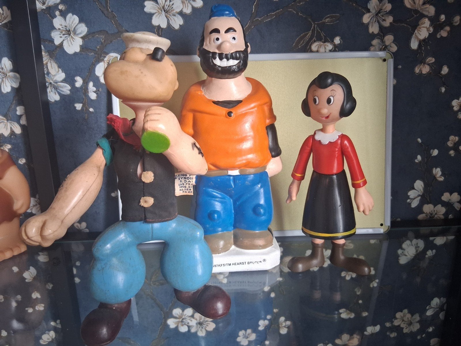 Vintage Popeye, Olijfje en Brutus figuren - Set van 3, Ophalen of Verzenden, Gebruikt