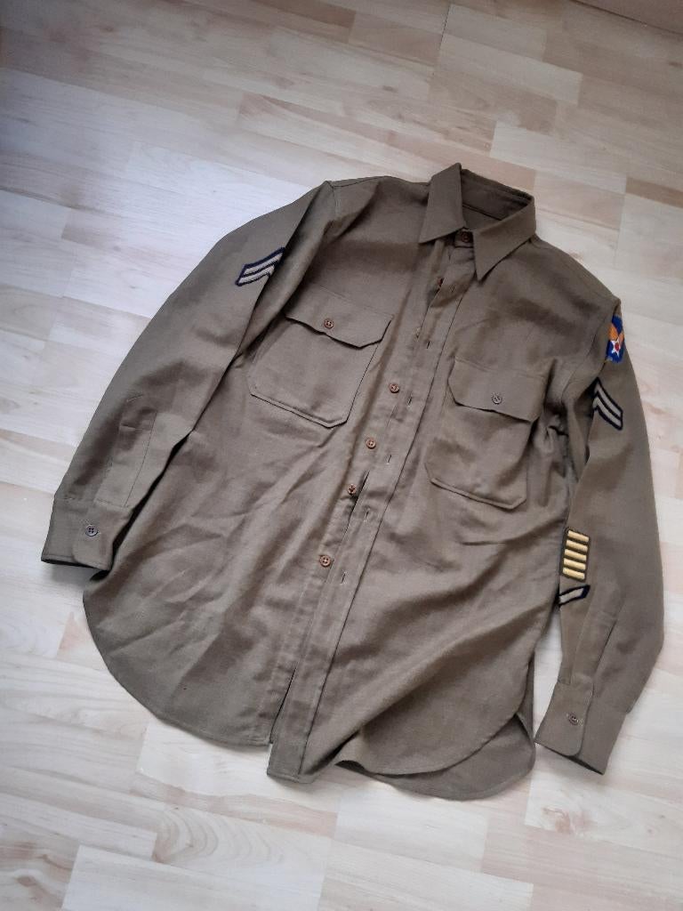 WW2 US, meerdere originele shirts, enlisted, Ophalen of Verzenden, Landmacht, Amerika, Kleding of Schoenen