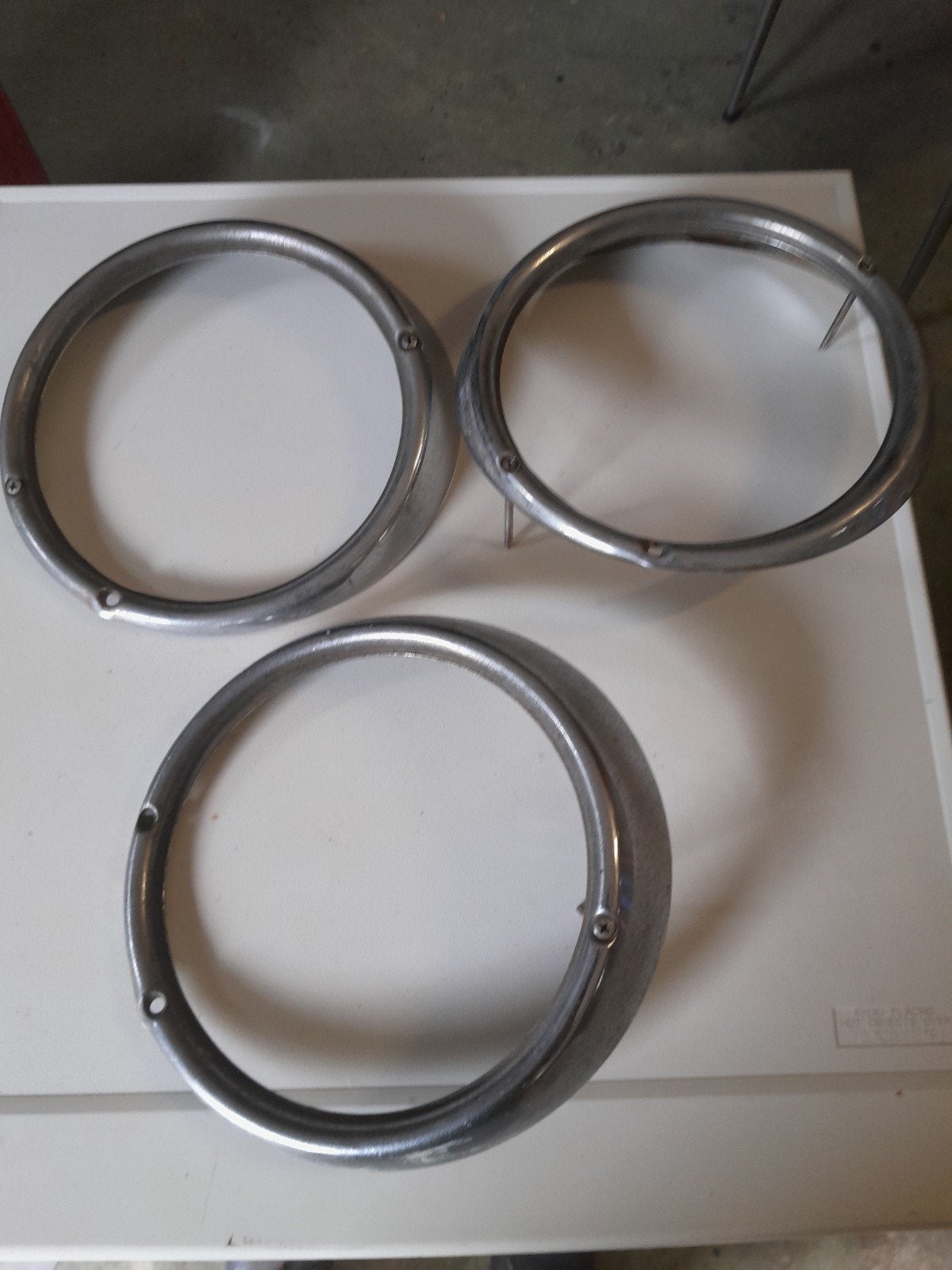 Set van 3 koplampringen  vw kever, Ophalen of Verzenden, Gebruikt, Oldtimer onderdelen