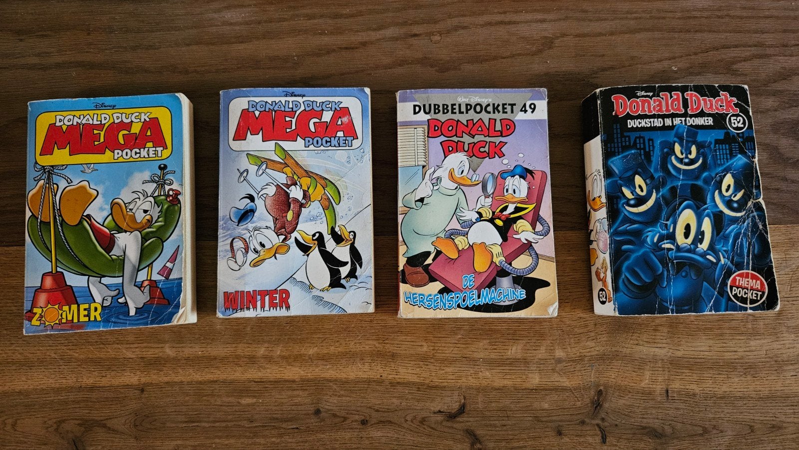 Donald Duck Mega en Dubbelpockets - Zomer, Winter, 49, 52, Meerdere stripboeken, Ophalen of Verzenden, Gelezen