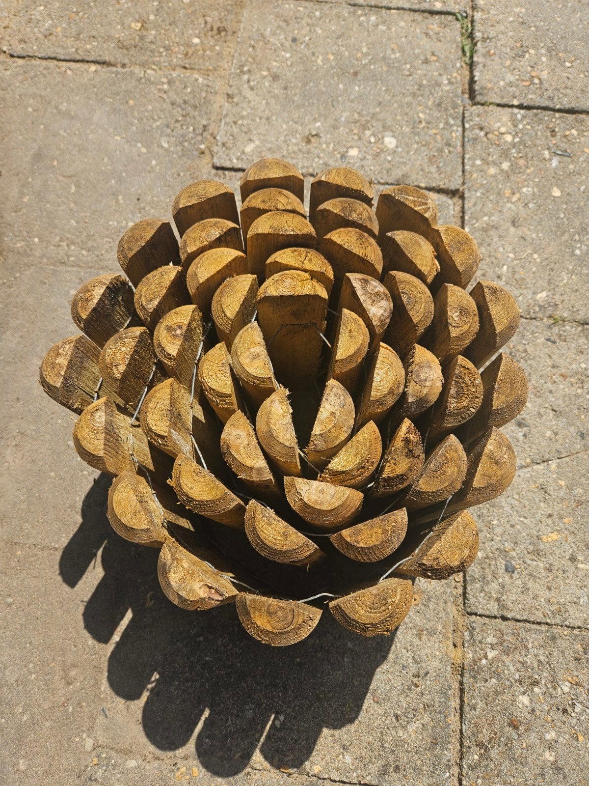 ELEPHANT Rolborder geïmpregneerd grenen 20x250 cm, Ophalen, Zo goed als nieuw, Rechthoekig, Hout