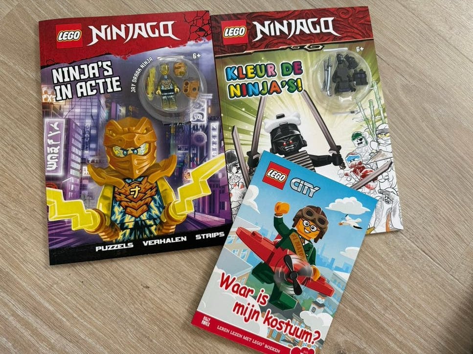 LEGO Ninjago puzzelboek, kleurboek en City leesboekje NIEUW, Ophalen of Verzenden, Zo goed als nieuw, Fictie algemeen