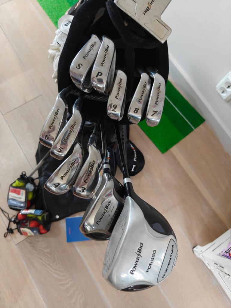 Complete MODERNE golfset heren R.H. in golftas, Sport en Fitness, Golf, Zo goed als nieuw, Set, Overige merken, Ophalen of Verzenden