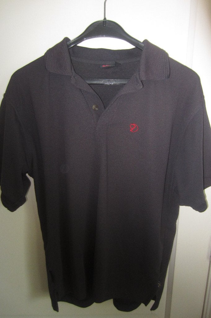 Fjallraven heren polo - maat L, Maat 52/54 (L), Fjallraven, Zwart, Ophalen of Verzenden