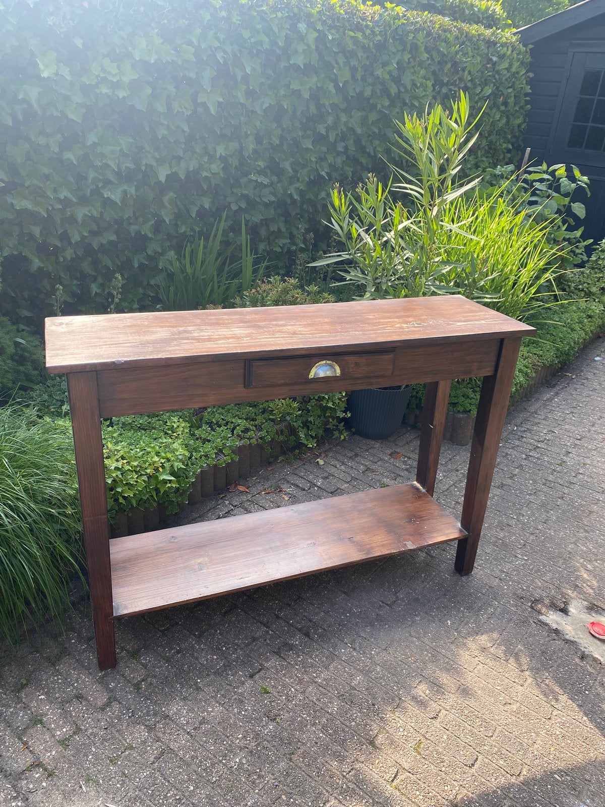 Mooie sidetable, Ophalen, Gebruikt, 100 tot 150 cm, Grenenhout