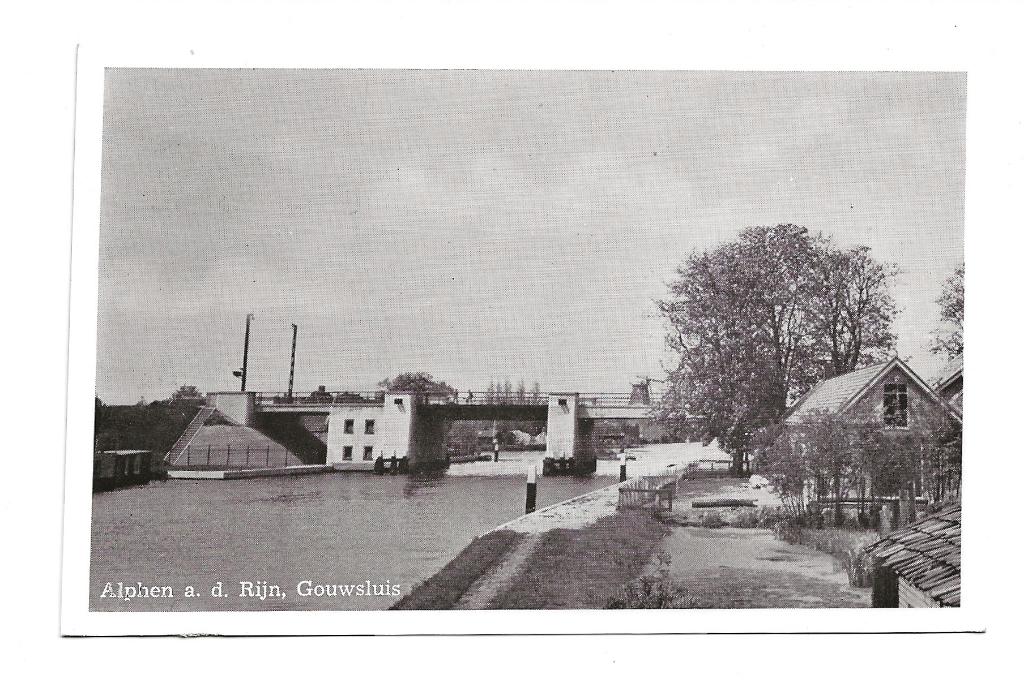 BF506-Alphen a.d. Rijn,Gouwsluis, Verzenden, 1940 tot 1960, Gelopen, Zuid-Holland