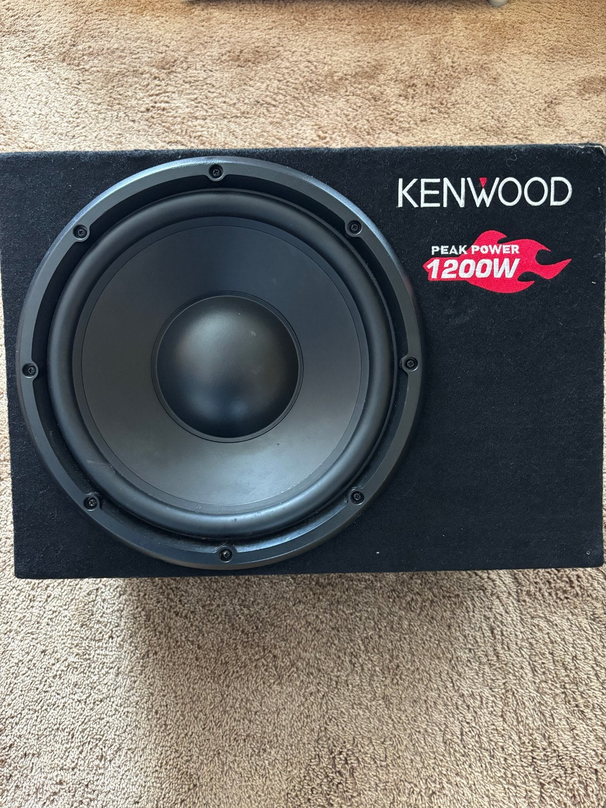 Kenwood Subwoofer met Pioneer Versterker - 1200W, Ophalen, Gebruikt