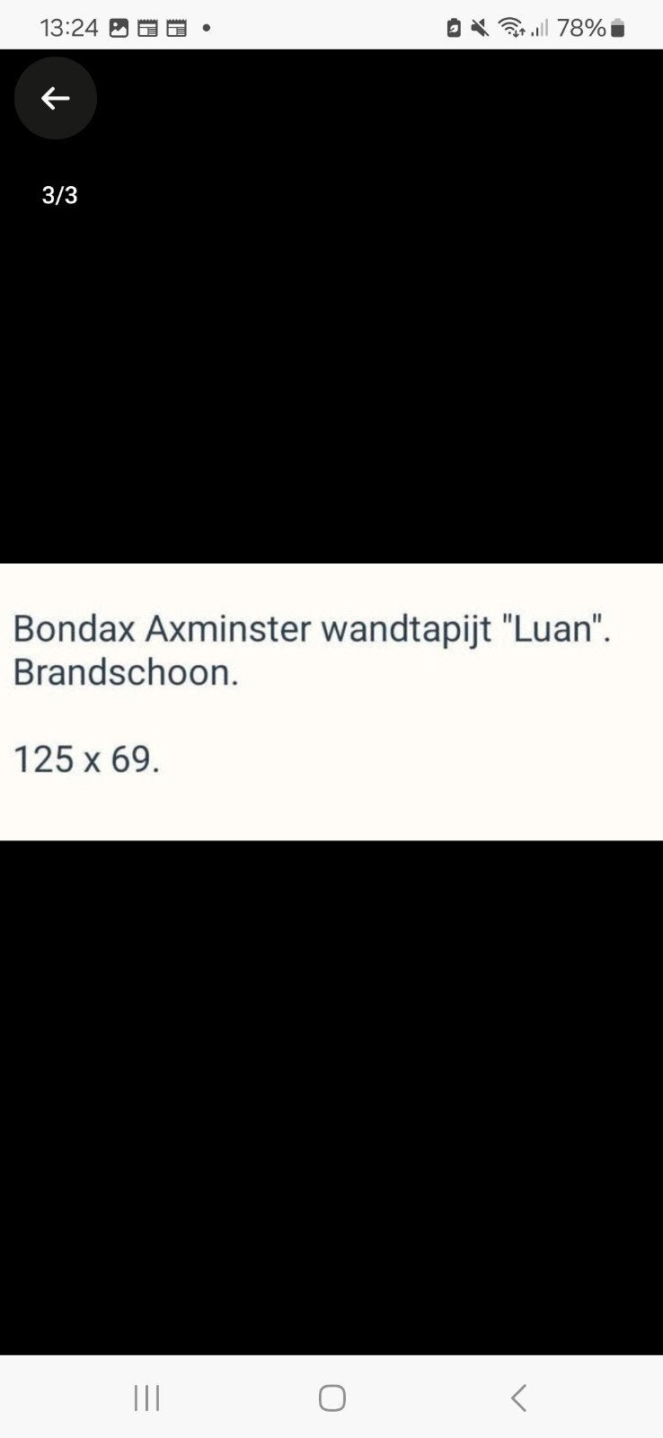 Vintage Bondax Axminster Wandtapijt "Luan" - Brandschoon, Ophalen of Verzenden, Zo goed als nieuw, Meerkleurig, Vintage