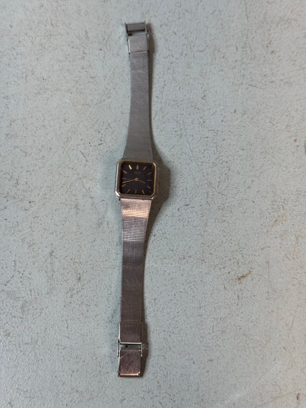 Vintage Seiko Quartz Horloge - Klassiek Vierkant Design, Sieraden, Tassen en Uiterlijk, Antieke sieraden, Ophalen of Verzenden