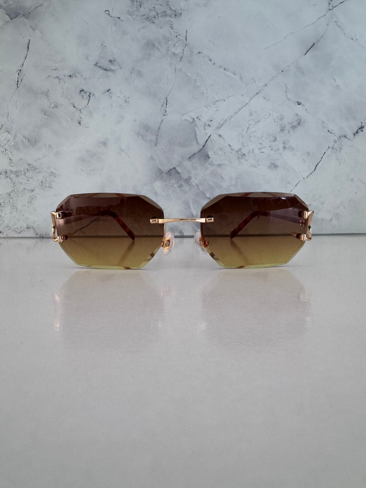 Cartier Piccadilly Gouden Frame/Bruine glazen, Ophalen of Verzenden, Nieuw, Bruin, Overige merken