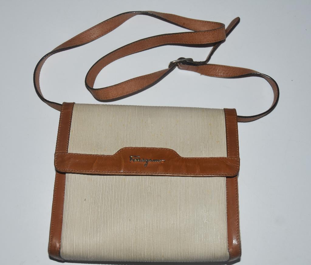 Vintage Salvator Ferragamo handtas schoudertas top design, Verzenden, Gebruikt, Handtas