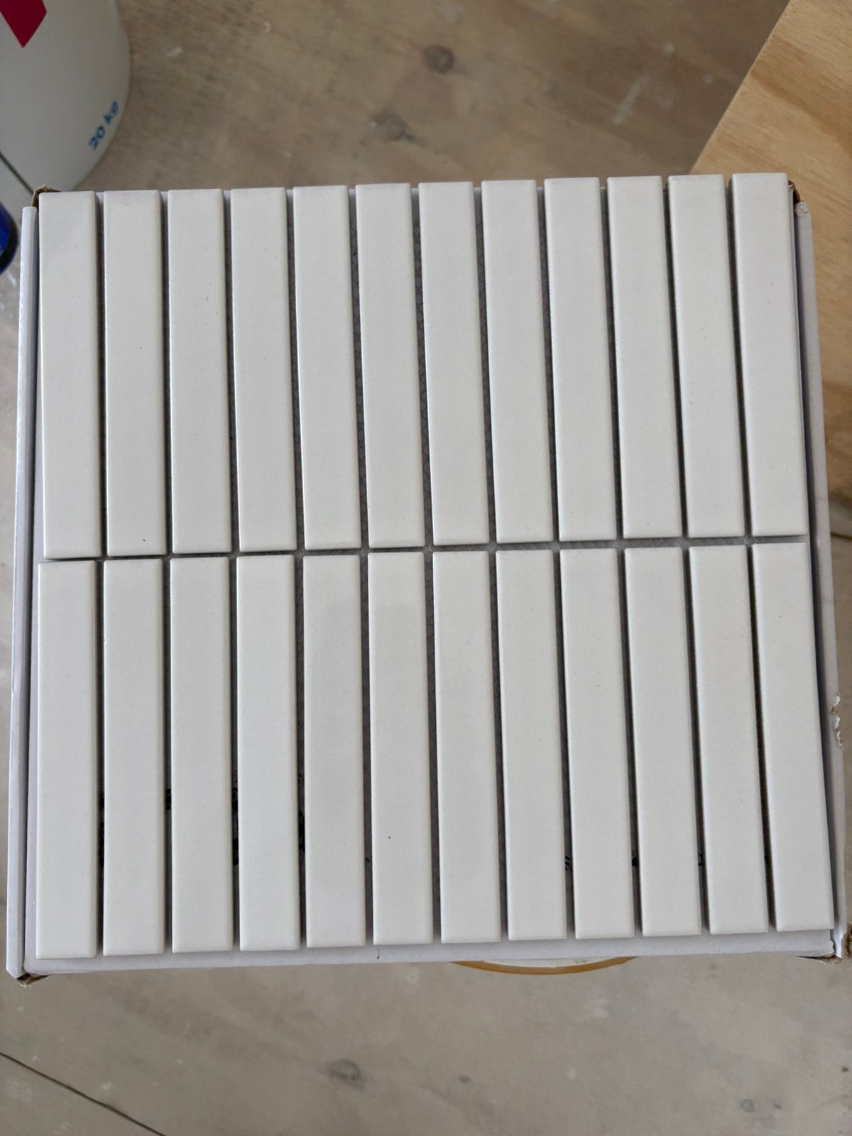 Kitkat White Glossy  Witte Mozaïektegels - STON, Ophalen, Nieuw, Minder dan 20 cm, Minder dan 5 m²