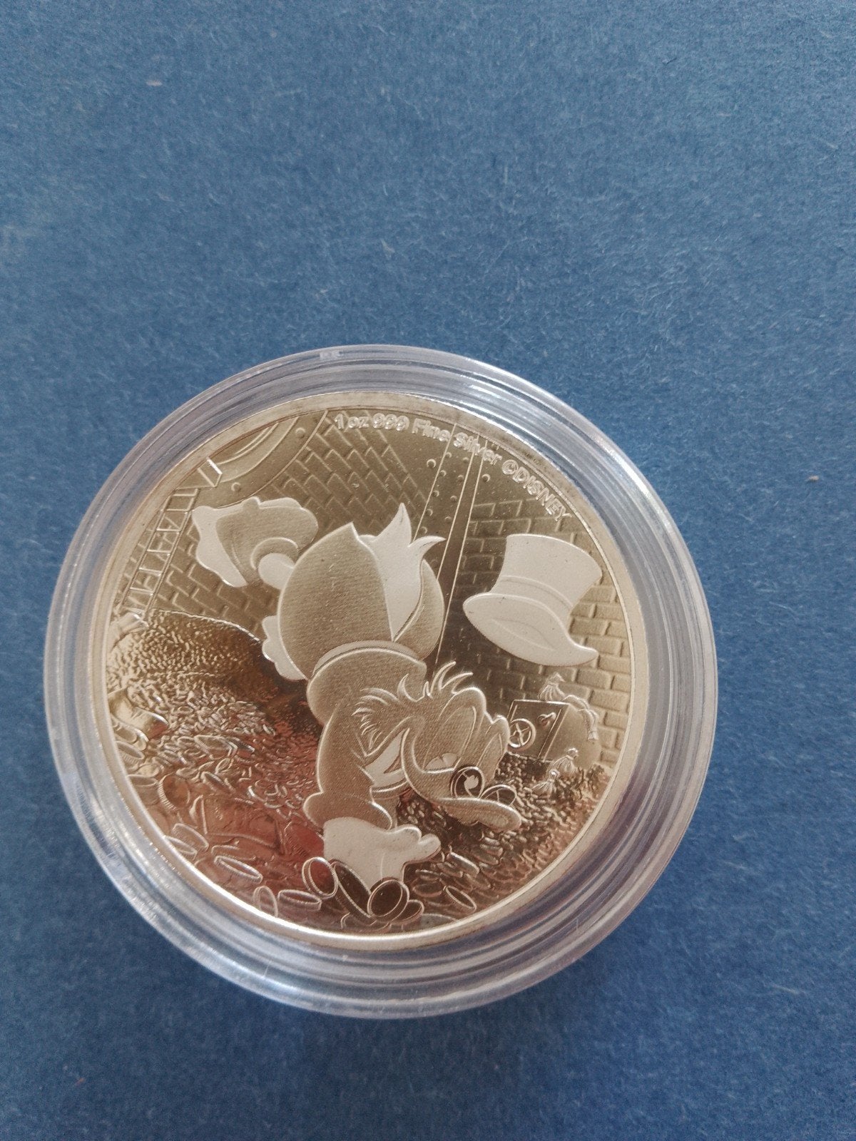 scrooge mc duck 2025 1 oz zilver, Postzegels en Munten, Ophalen of Verzenden, Overige waardes, Zilver