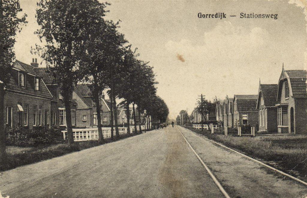 Gorredijk - Stationsweg - 1931 gelopen, Verzamelen, Ansichtkaarten | Nederland, Ophalen of Verzenden, Voor 1920, Gelopen, Noord-Brabant