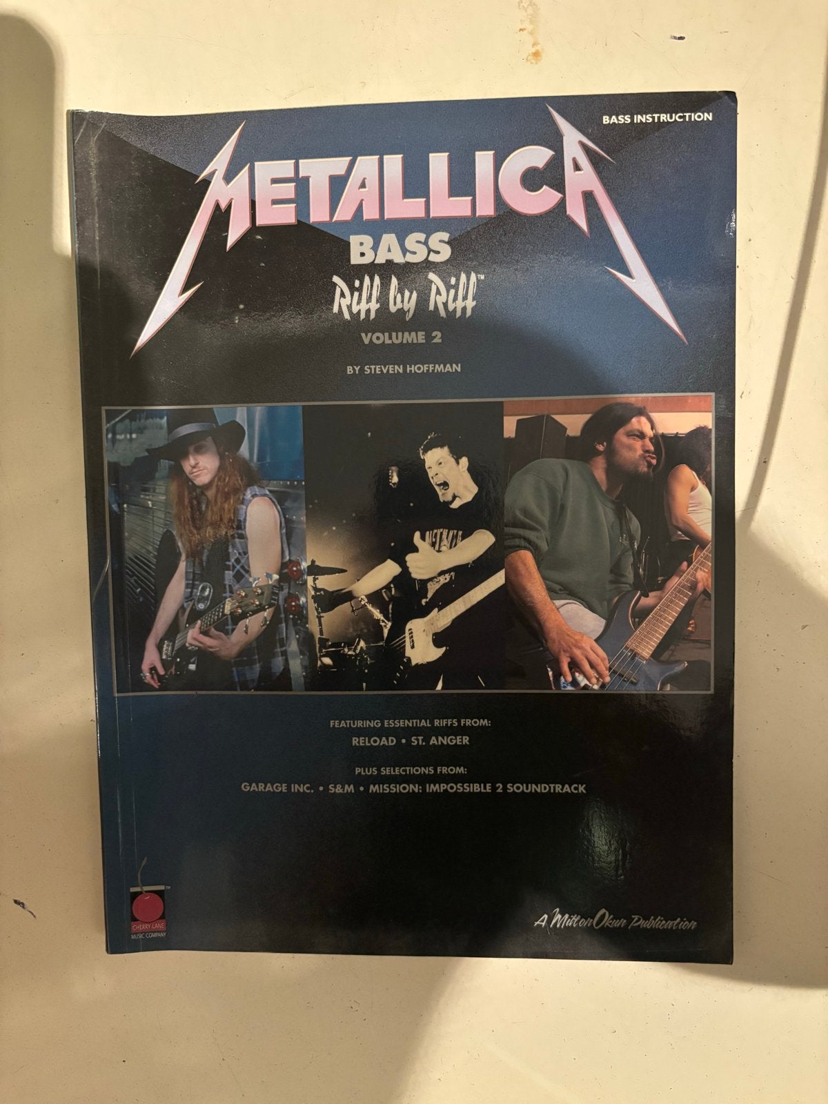 Metallica Bass Riff by Riff Volume 2 - Basgitaar Boek, Gebruikt, Basgitaar, Ophalen of Verzenden, Rock en Metal