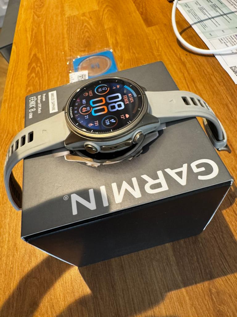 Garmin Fenix 8 Pro Multisport GPS Smartwatch, Afstand, Ophalen of Verzenden, Zo goed als nieuw, Waterdicht