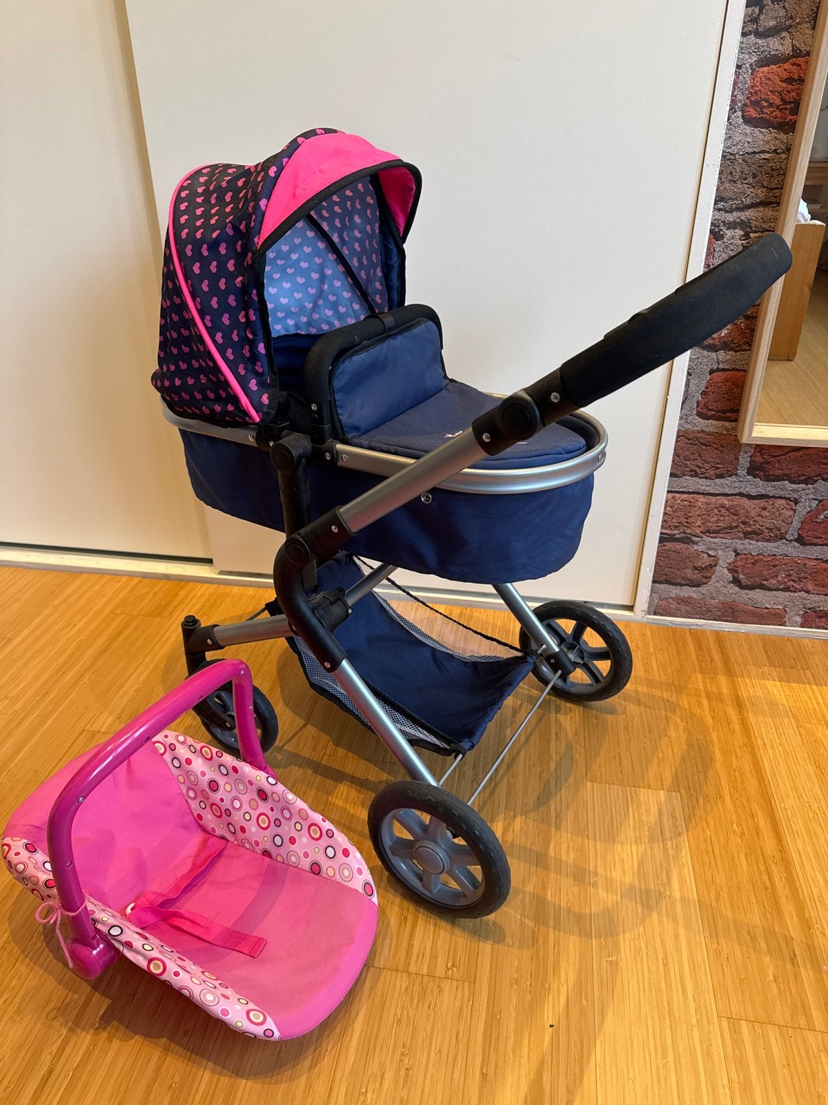 Poppenwagen met reiswieg en buggy-zitje, Ophalen, Gebruikt, Overige typen