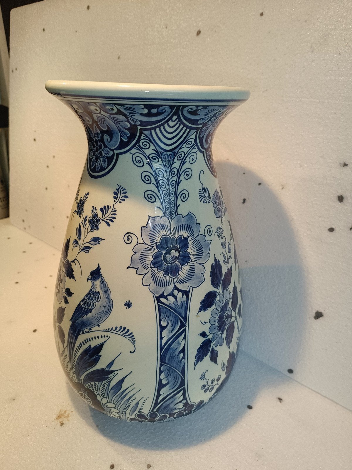 Grote Delfts blauwe RAM ARNHEM Vaas 1930 art deco, Antiek en Kunst, Ophalen