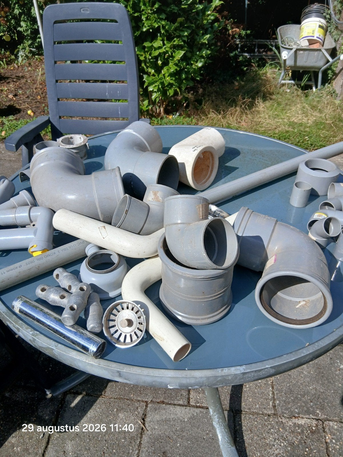 Diverse PVC rioleringsbuizen en hulpstukken, Ophalen, Afvoer, Gebruikt, Pvc