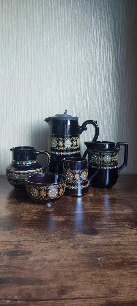 Apart antiek Engels servies Gibson & Sons Greek Border, Antiek en Kunst, Antiek | Servies los, Ophalen of Verzenden