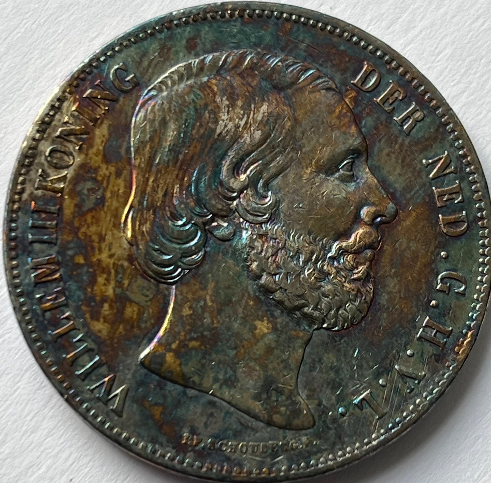 Schitterende 2,5 gulden 1857, Postzegels en Munten, Munten | Nederland, Koning Willem III, Zilver, Ophalen of Verzenden, Losse munt