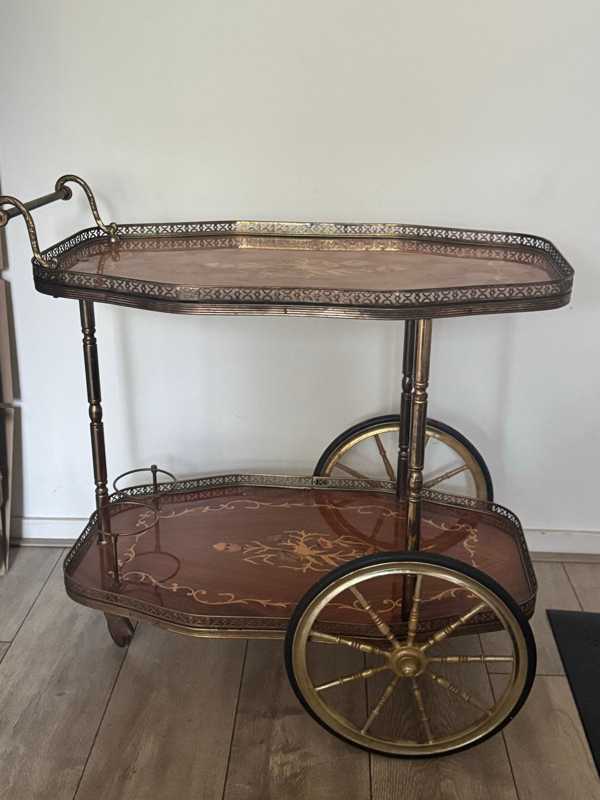 Italiaanse Vintage Serveerwagen / Barcart, Ophalen