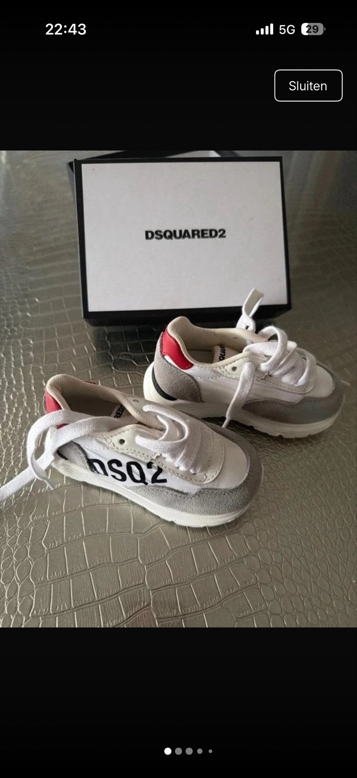 Dsquared2 sneakers maat 21, Verzenden, Jongen of Meisje, Schoenen, Nieuw