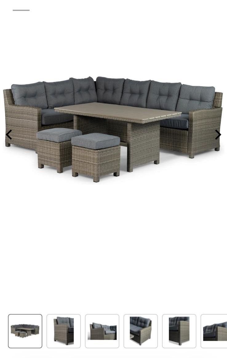 Tierra Outdoor 6-zits loungeset Wilson grijs, Ophalen, Gebruikt