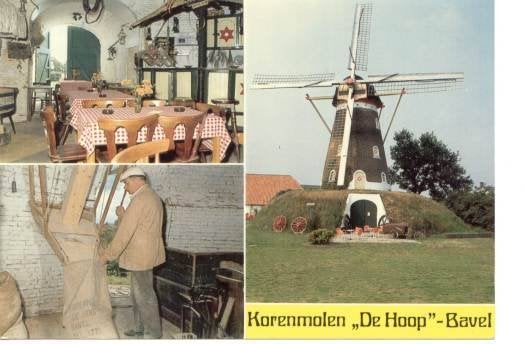 Bavel Molen De Hoop en Interieur Korenmolen Ongelopen, Verzenden, 1980 tot heden, Ongelopen, Noord-Brabant
