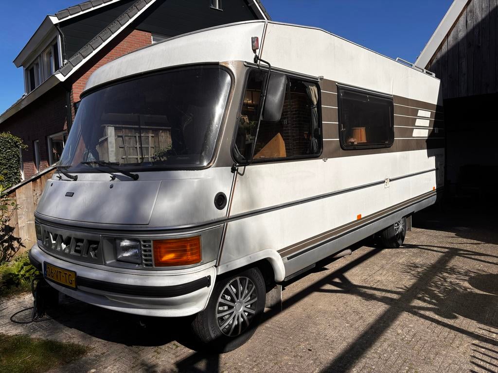 Hymer Camper B654 1990, Caravans en Kamperen, Standaard zit, Ringverwarming, Fiat, Boiler