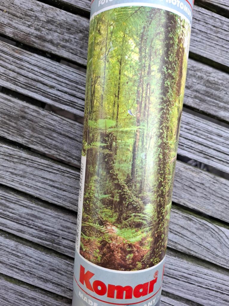 Komar Fotobehang Boslandschap - 368 x 254 cm, Ophalen, Minder dan 10 m², Groen, Natuur, Landschap, Rustiek