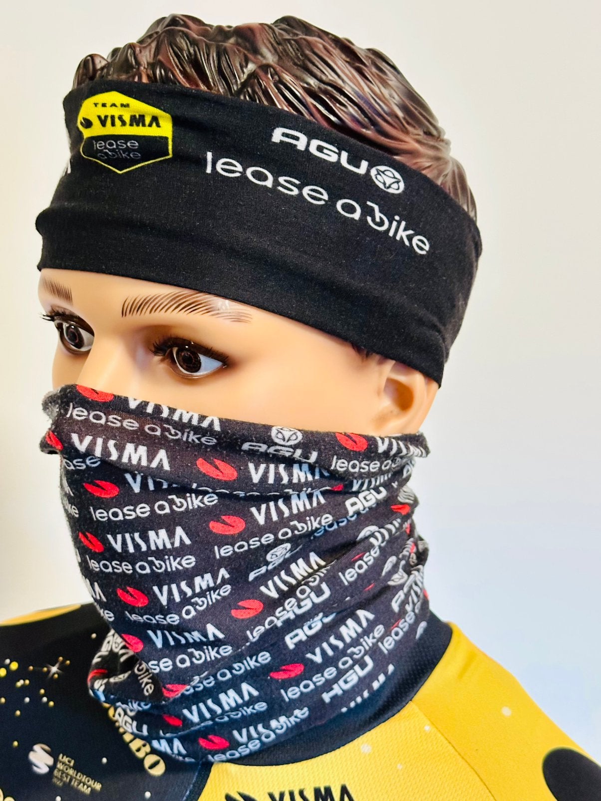Hoofdband nekwarmer buff S Agu Visma Lease Bike, Ophalen of Verzenden, Zo goed als nieuw