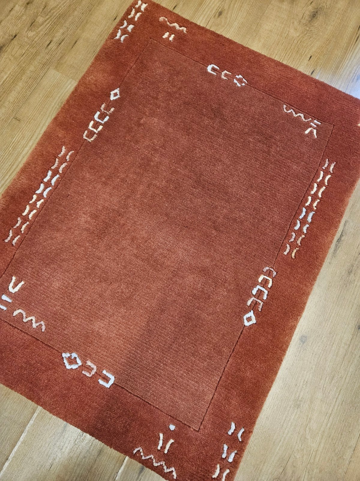 Handgeknoopt oosters tapijt modern design 91x68, Info@SlatsAntiek.nl, 50 tot 100 cm, Perzisch, Vof Slats Antiek