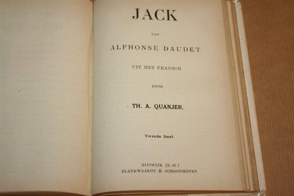 Jack - eerste deel - Alphonse Daudet - ca. 1910, Ophalen of Verzenden, Gelezen